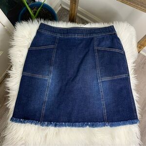 SLIM-SATION Women's Pull on Denim Skort